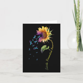 Suizidprävention Bewusstsein Sonnenblume Karte