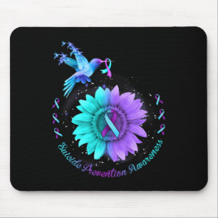 Suizidprävention Bewusstsein Sonnenblumen Mousepad