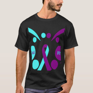 Suizidprävention Bewusstseinsbildung Schmetterling T-Shirt