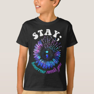 Suizidprävention Bleibe Morgen braucht Mental T-Shirt