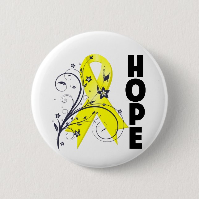 Suizidprävention Blumenhain Ribbon Button (Vorderseite)