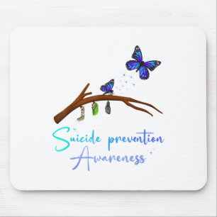 Suizidprävention Butterfly Cocoon Tran Mousepad