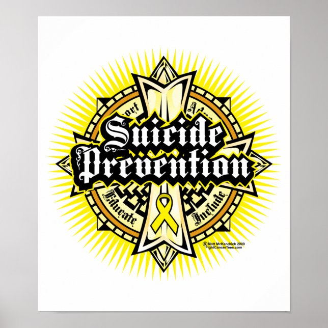 Suizidprävention Celsius Cross Poster (Vorne)
