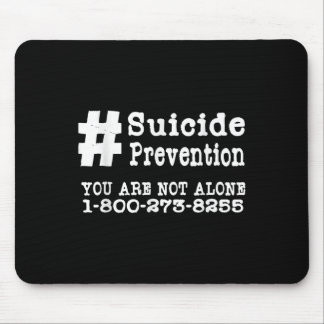 Suizidprävention Hashtag Tshirt _ Psychische Gesun Mousepad