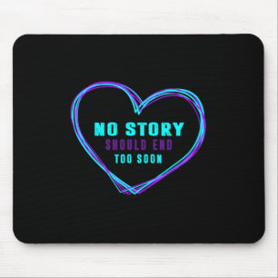 Suizidprävention Keine Story sollte Aquamarin ende Mousepad