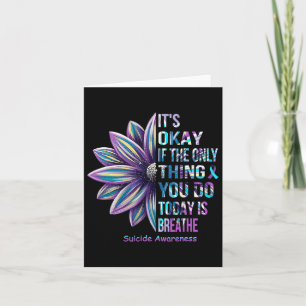 Suizidprävention Monat Familienunterstützung Karte