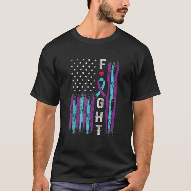 Suizidprävention - Sensibilisierung für die US-Fla T-Shirt (Vorderseite)