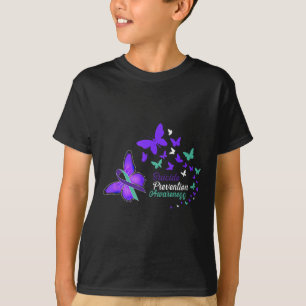 Suizidpräventions-Bewusstseins-Schmetterlinge-Gesc T-Shirt