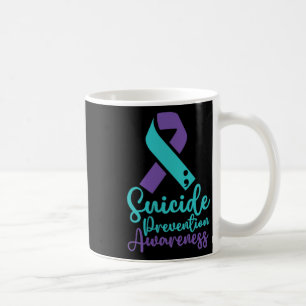 Suizidpräventions-Bewusstseinsmonat Türkis Lila Sm Kaffeetasse