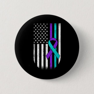 Suizidpräventionsbewusstsein Amerikanische Flagge Button