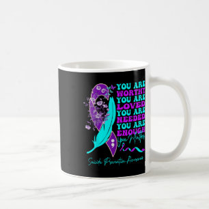Suizidpräventionsbewusstsein Positive Motivation Kaffeetasse