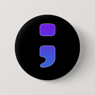 ; Suizidschmerzen Semicolon Suizidprävention Aware Button