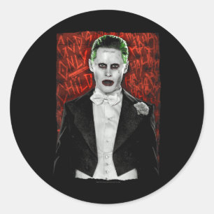 SuizidSquad-Joker, der zum Tode gedrängt wurde Runder Aufkleber