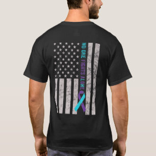 Suizidverhütung Amerikanische Flagge Notlage Suizi T-Shirt