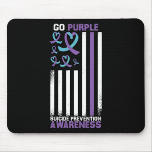 Suizidverhütung Amerikanische Flagge Selbstmordbew Mousepad