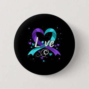 Suizidverhütung - Semicolon Suicide Awareness R Button