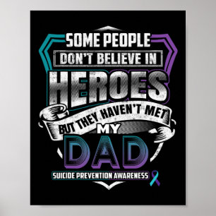 Suizidvorbeugungskrieger - Ich trage Aquamarinen L Poster