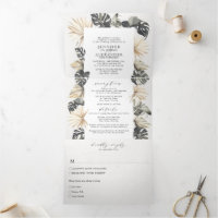 Sujet Chic Beach Wedding Tri-Fold
