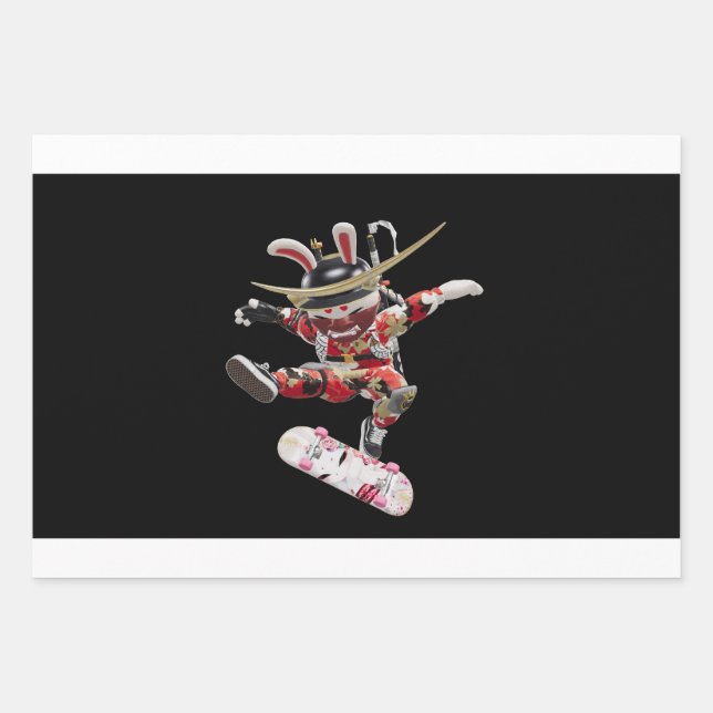 Suji Samurai Skater v2 NFT Artisans SamurAI Geschenkpapier Set (Vorderseite)