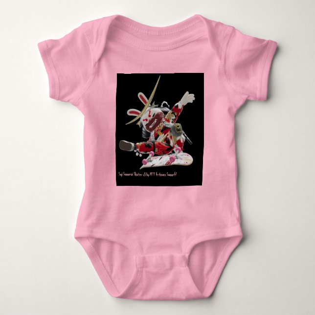 Suji Samurai Skater v3 - NFT Artisans SamurAI Bab Baby Strampler (Vorderseite)