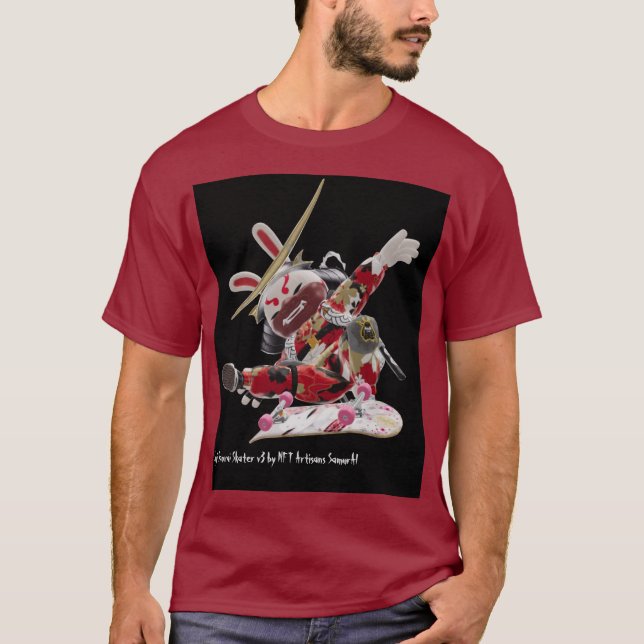 Suji Samurai Skater v3 Tri-Blend-Shirt T-Shirt (Vorderseite)