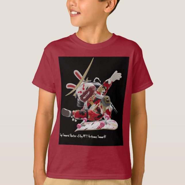 Suji Samurai Skater v3 Tri-Blend-Shirt T-Shirt (Vorderseite)