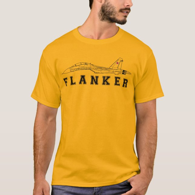 SUKHOI SU-30 FLANKER-RUSSISCHER T-Shirt (Vorderseite)