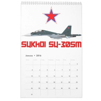 Sukhoi Su-30SM Russian Air Force VKS Kalender