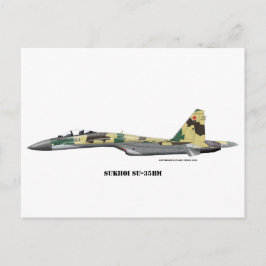 Sukhoi SU-35BM Postkarte
