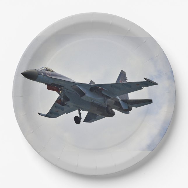 Sukhoi Su-35S Pappteller (Vorderseite)