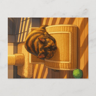 Suki's Sunny Nap Feiertagspostkarte