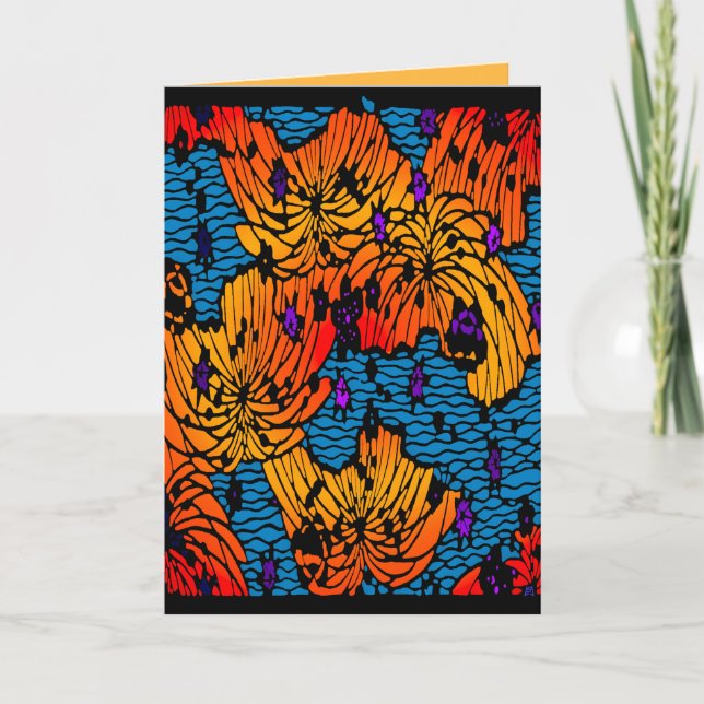 Sukis Wassergarten Geburtstag Karte (Vorderseite)