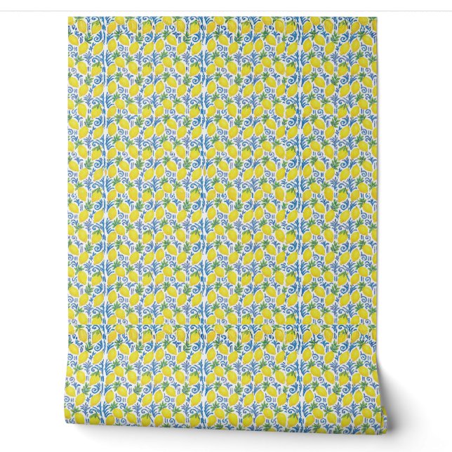 Sukkah Dekoration Wallpaper - Elegante Esrog Print Tapete (Abrollen)
