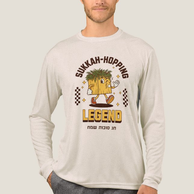 Sukkah-Hopping Legend Shirt für Sukkot Sameach (Vorderseite)