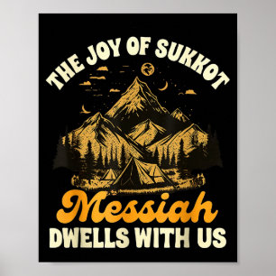 Sukkot Jüdisches Freude Des Sukkot Messias Wohnt B Poster