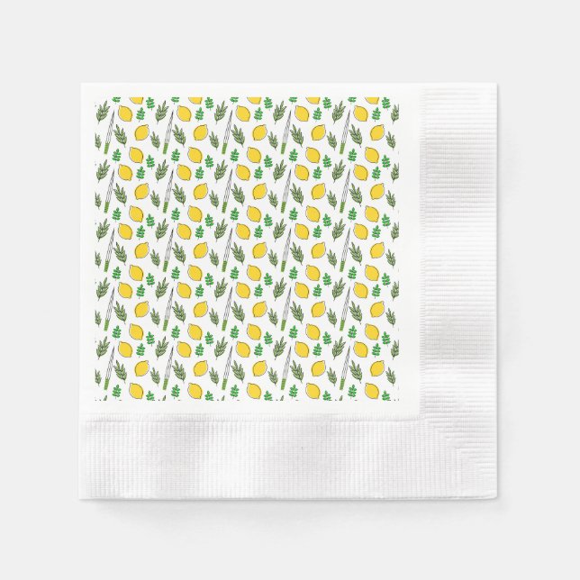 Sukkot Party Napkins - Anpassbar - Ansammlungen Serviette (Vorderseite)