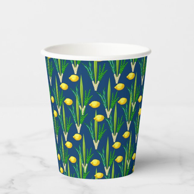 Sukkot Party Supplier - Papierkästen - Ansammlunge Pappbecher (Vorderseite)