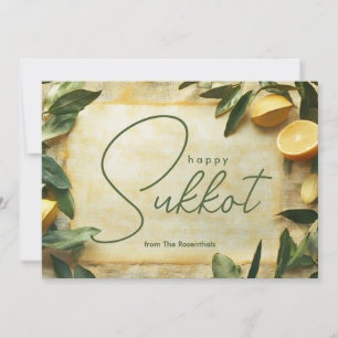 Sukkot Serenity: Eine glückliche Segen-Karte Einladung