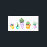 Sukkuläre Anzeige Leinwanddruck<br><div class="desc">Succulent Display Artist: Rebekah Ewer | 155401D</div>