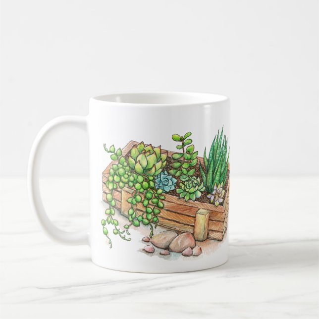Sukkuläre Planterbox Kaffeetasse (Links)