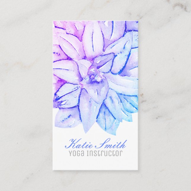 Sukkuläre Yoga Instructor Business Cards Visitenkarte (Vorderseite)