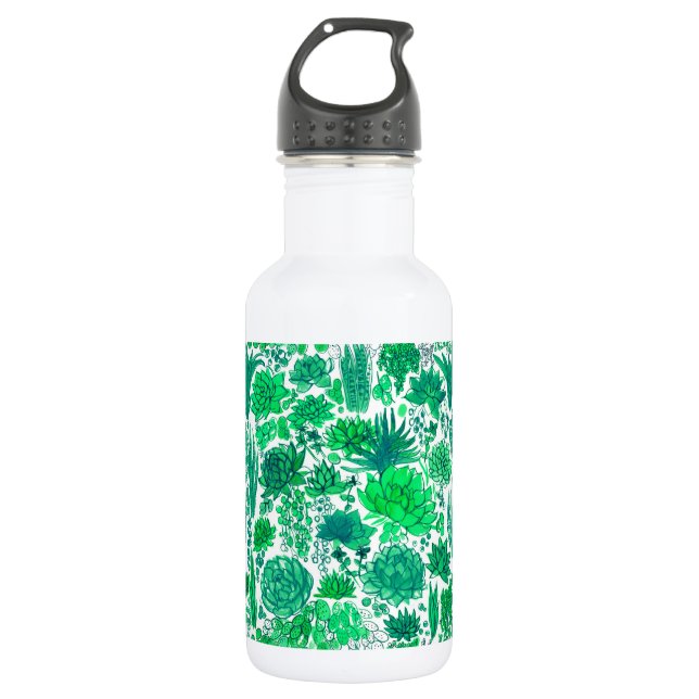 Sukkulärer Garten Edelstahlflasche (Vorderseite)