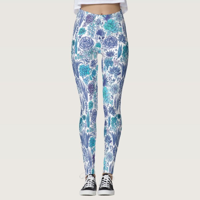 Sukkulärer Garten Leggings (Vorderseite)