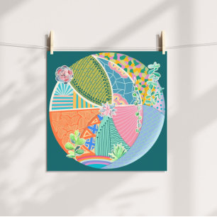 Sukkulärer Garten Poster