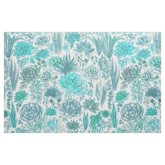 Sukkulärer Garten Stoff (Fat Quarter (45,7 x 55,9 cm))
