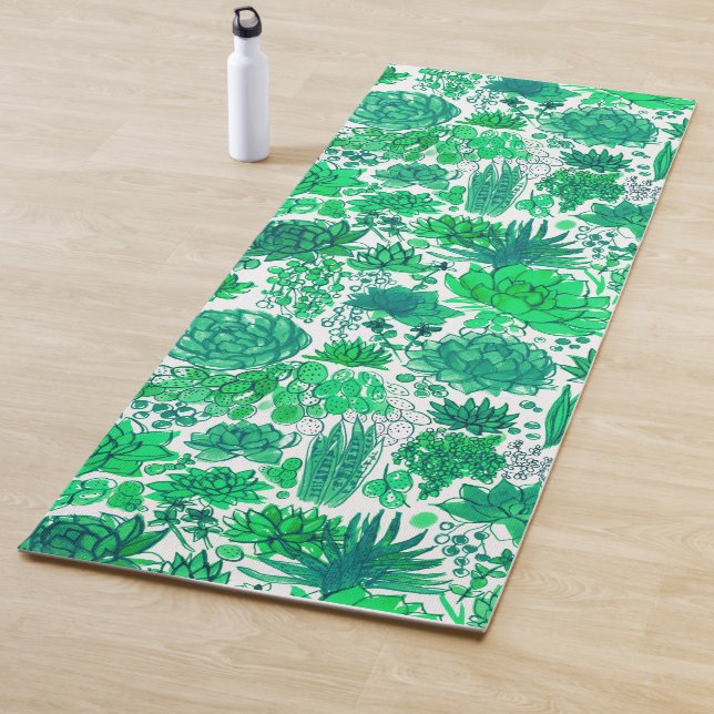 Sukkulärer Garten Yogamatte (Beispiel)