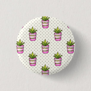 Sukkuläres Polka-Dot-Muster Button
