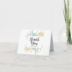 Sukkulent Bouquet   Dankeschön Karte
