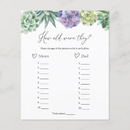 Sukkulent wie alt sie waren Eltern spielen