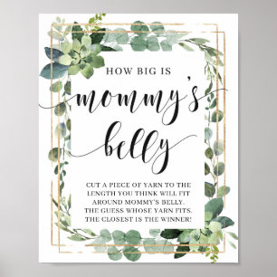 Sukkulent wie groß ist Mama's Bauch-Gebärdenspiel Poster